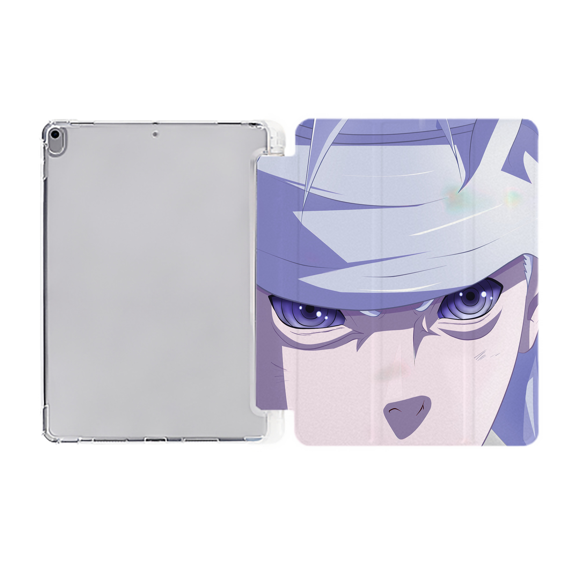 （画像用） NARUTO -ナルト- NARUTO -ナルト- 疾風伝 IPad ケース ペン収納付き 三つ折りスタンド PUレザー×シリコン 対応機種9.5/10.5/10.9インチ